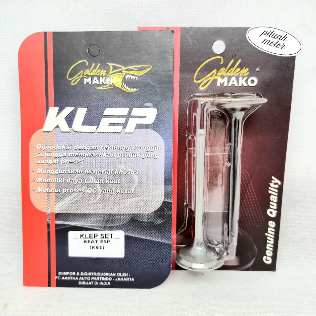 KLEP SET BEAT ESP ORIGINAL GOLDEN MAKO
