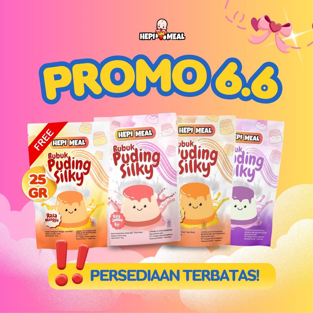 PROMO 6.6 Hepi Meal Beli 3 dapat 4 puding
