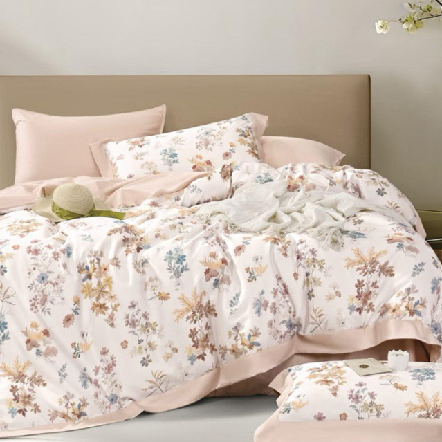 BIOSIBEDDING SPREI BEDCOVER SUTRA ORGANIK 60S MOTIF BUNGA SHABBY - SPREI DUVET COVER QUILT COVER CUS