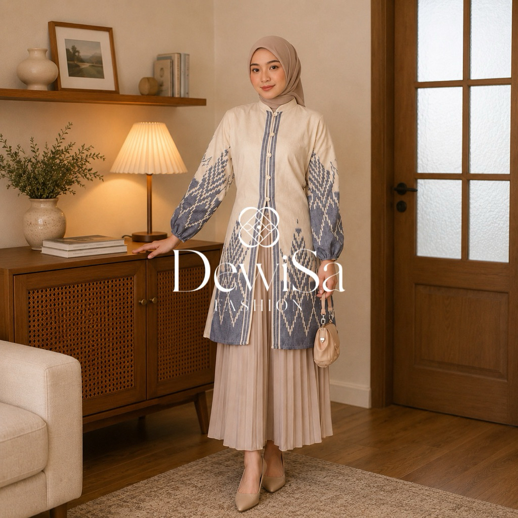 [TENUN ETNIK] Tunik Tenun Outer Tenun Atasan Wanita