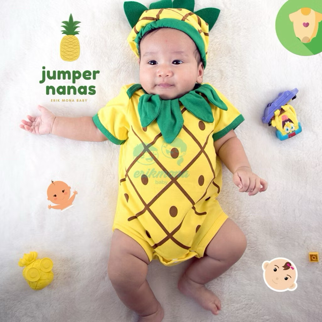 Jumper bayi nanas baju nanas baby pl pribadi