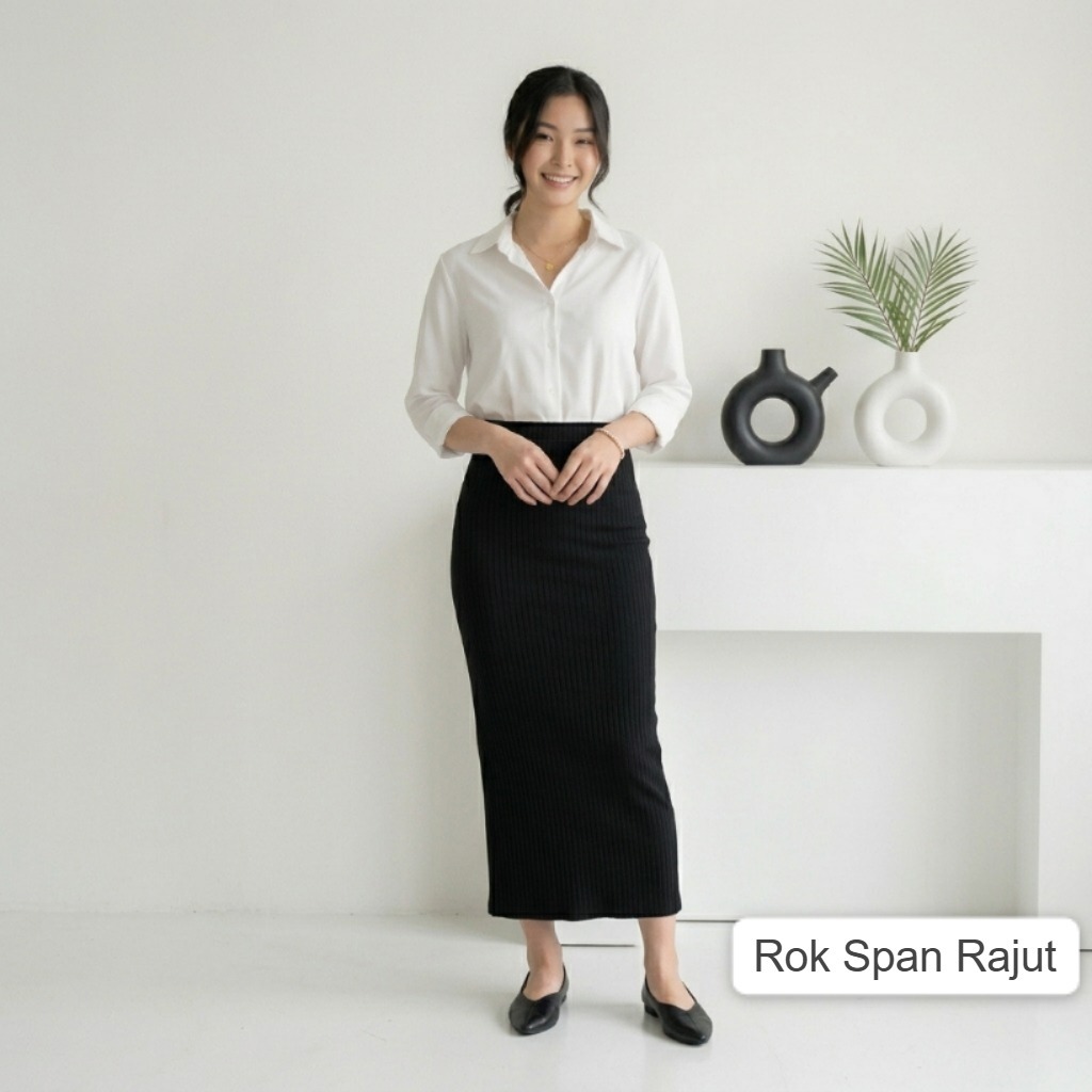 Rajut Panjang Rok Rajut Panjang Wanita Bahan Tebal Halus All Size Panjang / Rok Maxi / Bawahan Rok R
