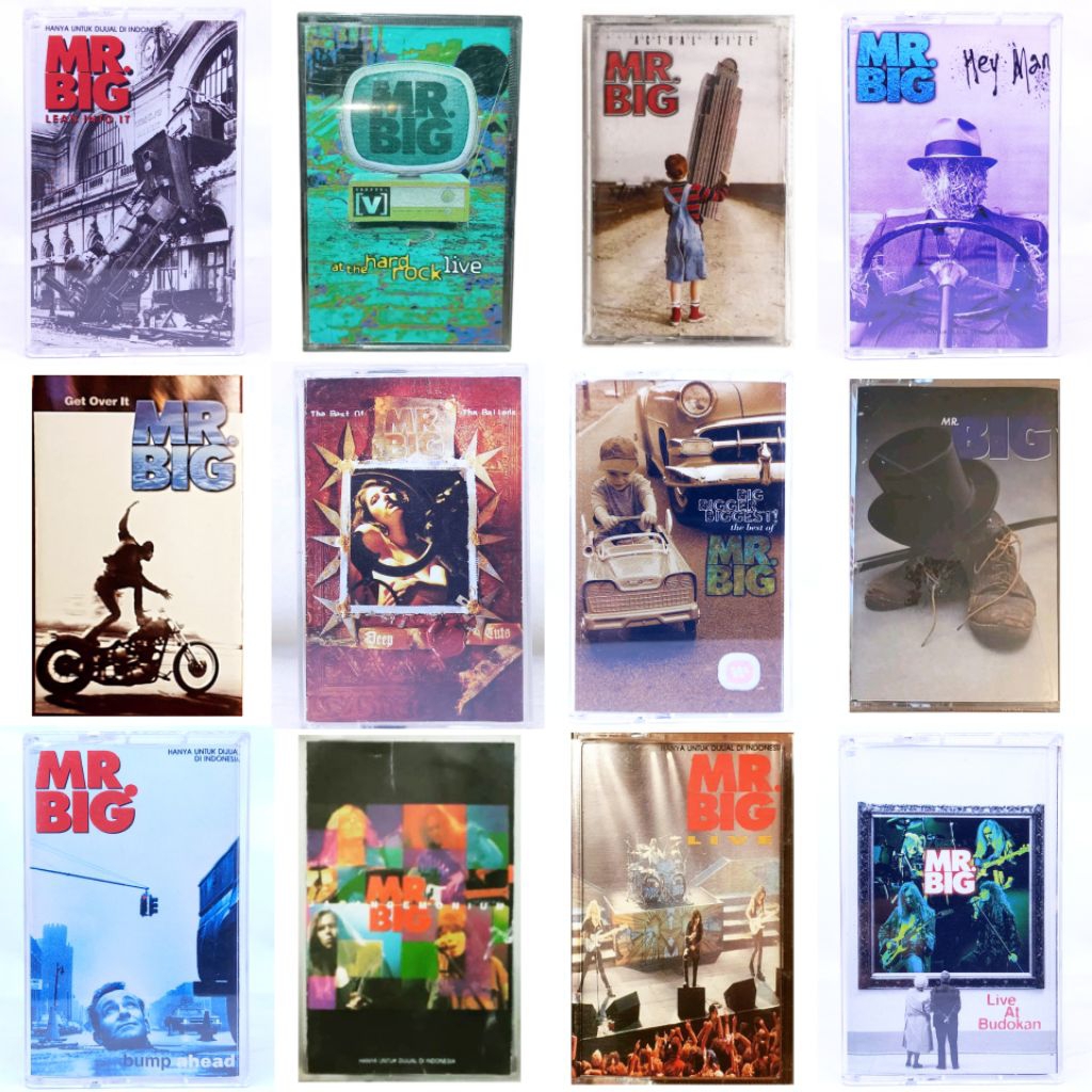 Kaset pita the best of Mr Big - big bigger biggest - hey man - bump ahead the best the ballads - sel