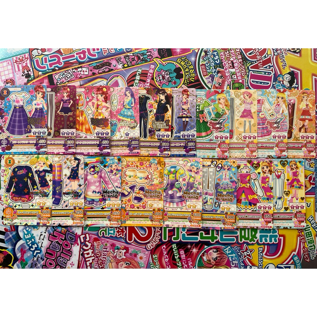 Kartu Aikatsu Dress Shoes Zodiac Virgo Magical Toy Love Moonrise Spicy Ageha Set Pop Cute Akri Ozora