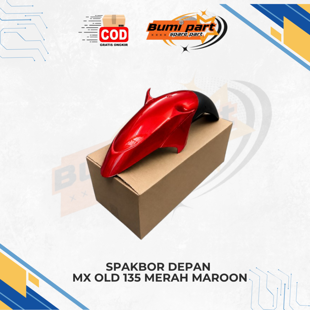 spakbor slebor selebor depan jupiter MX lama old warna merah MX lama