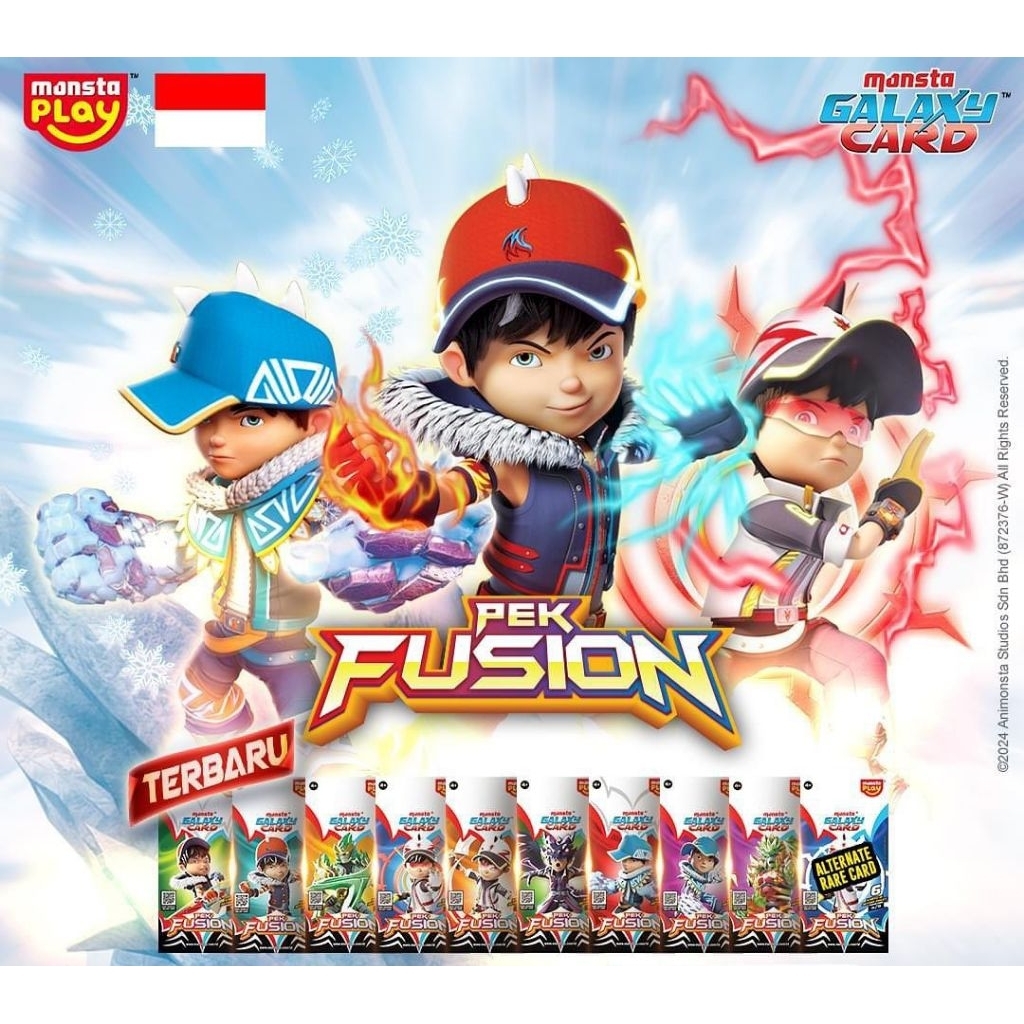 Boboiboy Monsta Galaxy Card Pek Fusion