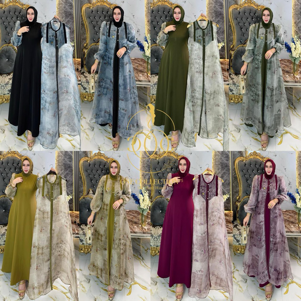 Gamis set rompi khadijah Dress by one colletion
