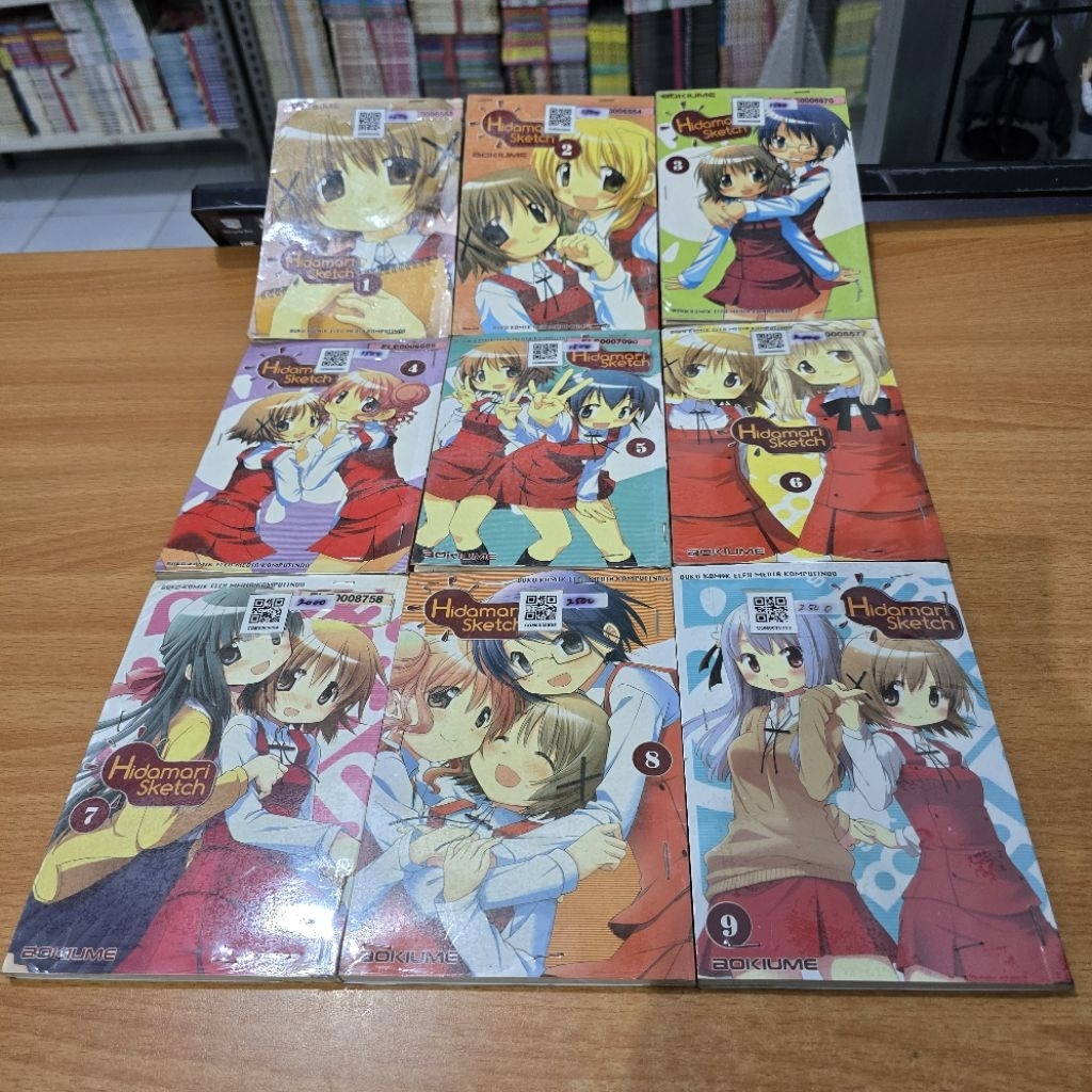 Bundle Komik Hidamari Sketch Volume 1-9 Preloved