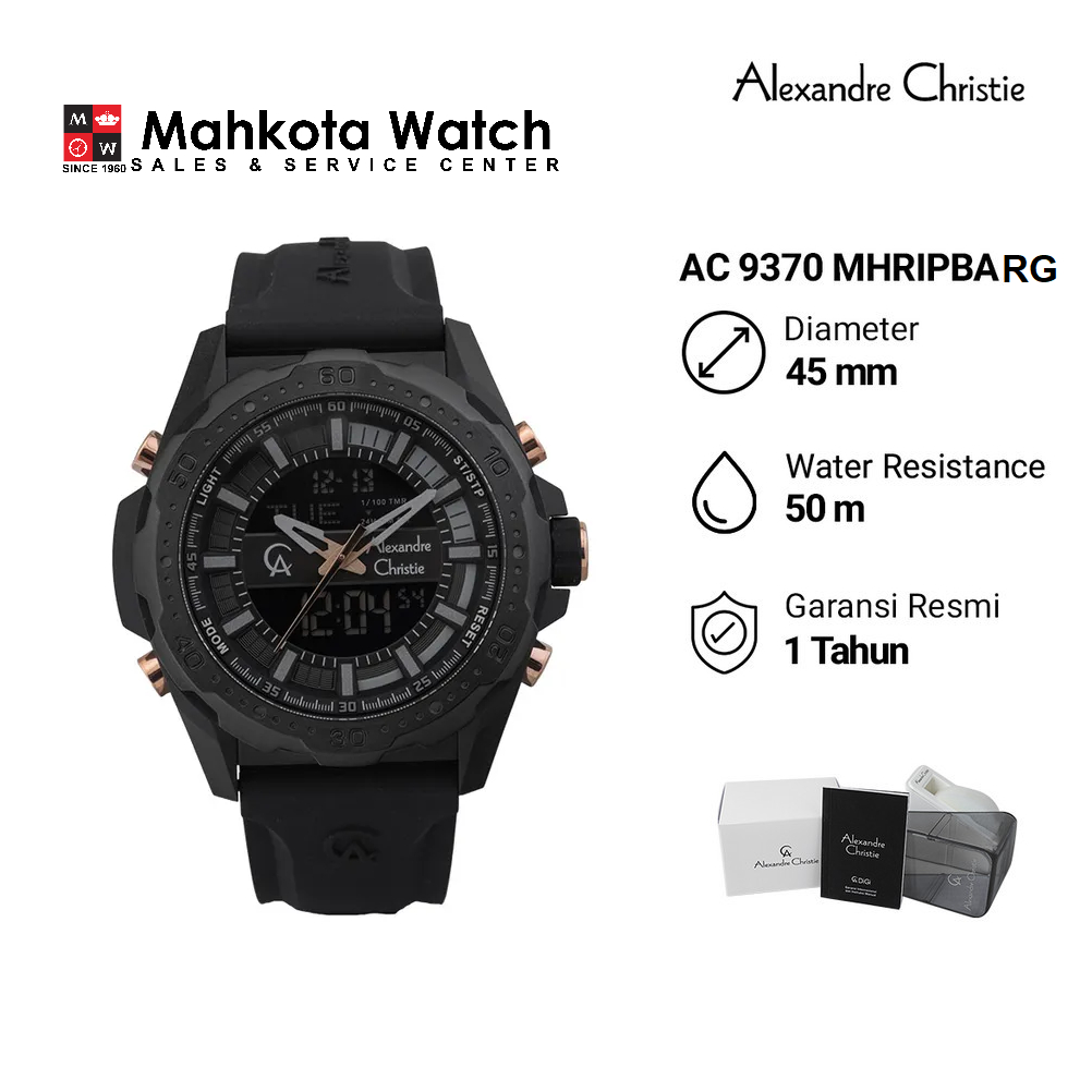 ALEXANDRE CHRISTIE 9370 AC 9370 JAM TANGAN PRIA ORIGINAL