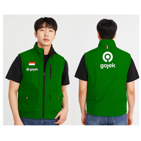 Rompi Hijau Gojek | Rompi Gojek Original | Rompi Ojol Gojek