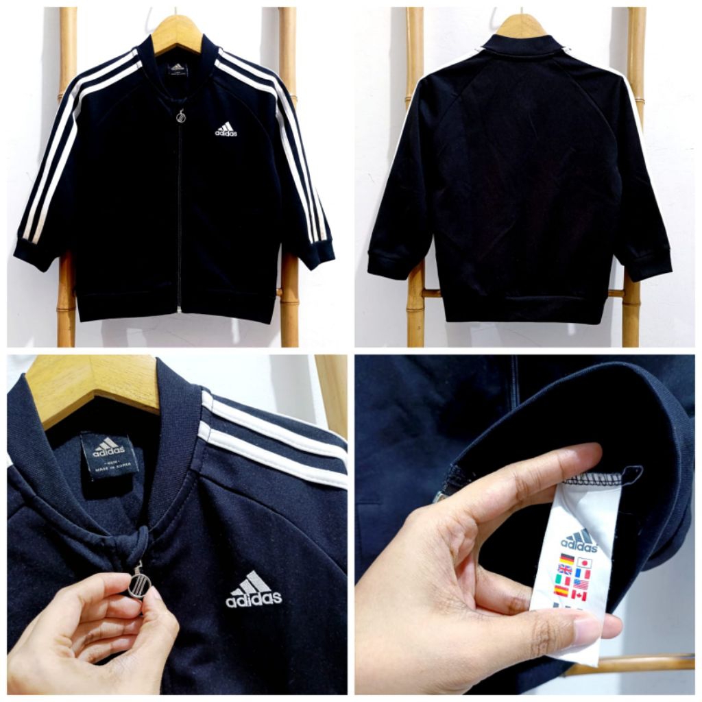 Jaket Tracktop Adidas Anak 3-4 Tahun Adidas Tracktop Anak Tracktop Adidas Hitam Adidas Strip 3 Hitam