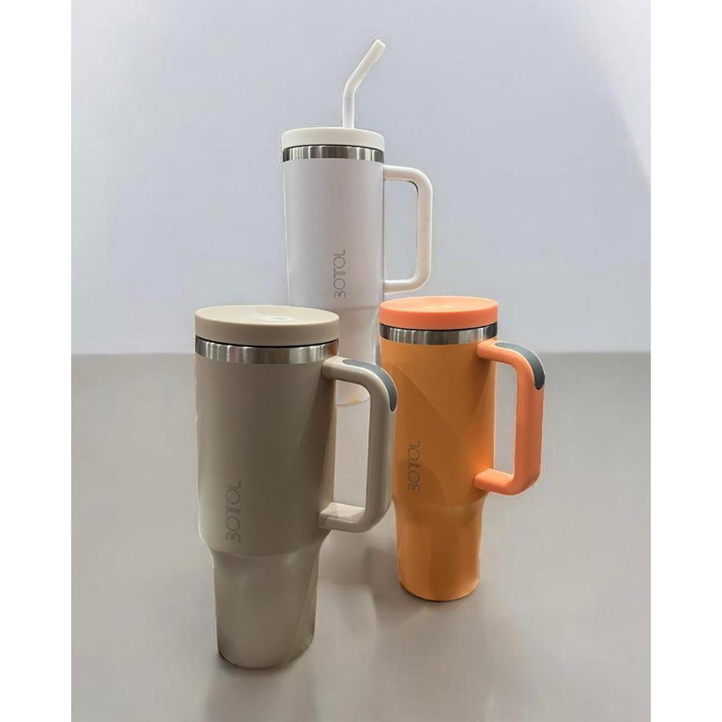 Tumbler Stainlees Steel sus 304 3otol 1200 ML - Tahan Panas & Dingin 24 Jam Desain Anti Bocor  Kapas