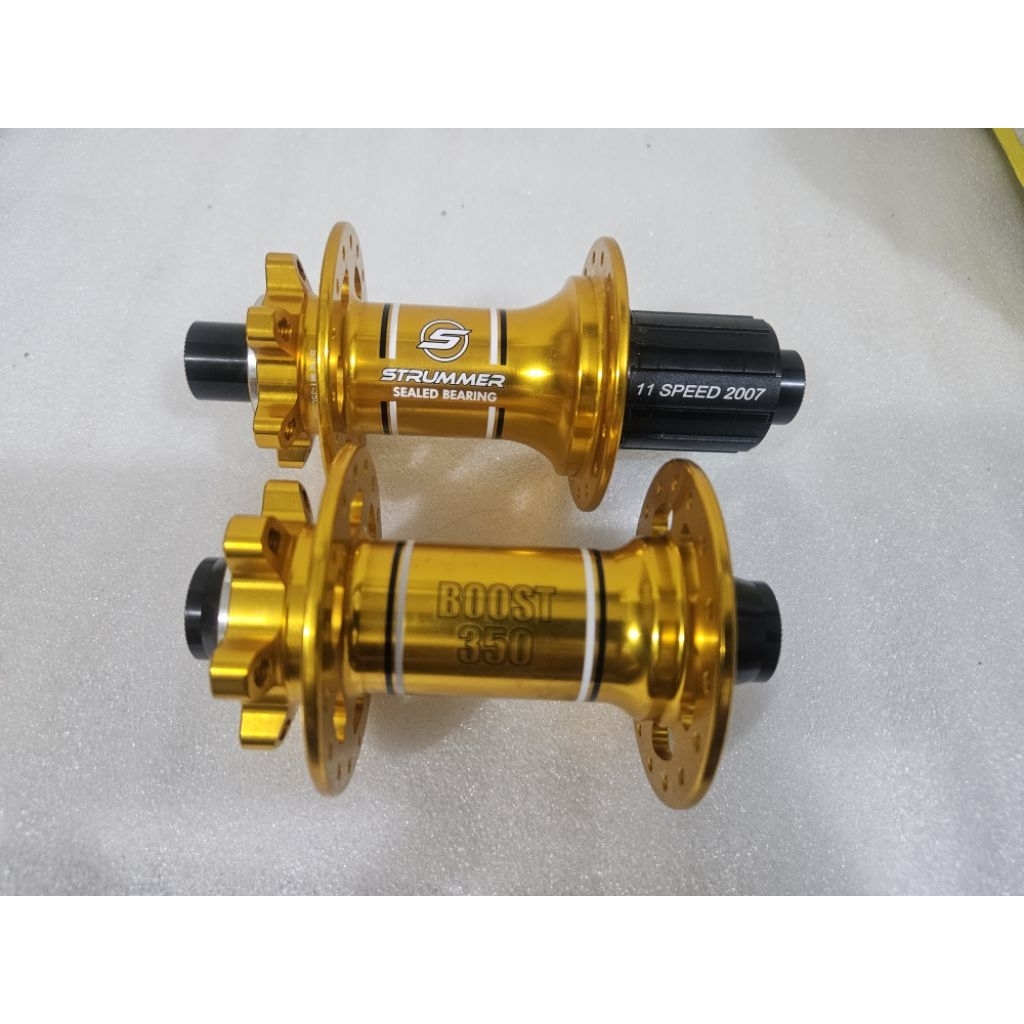 Hub Freehub Strummer HM 350 MT 350 Boost TA HUB SET sepeda MTB Discbrake 6 bolt Super Tawon