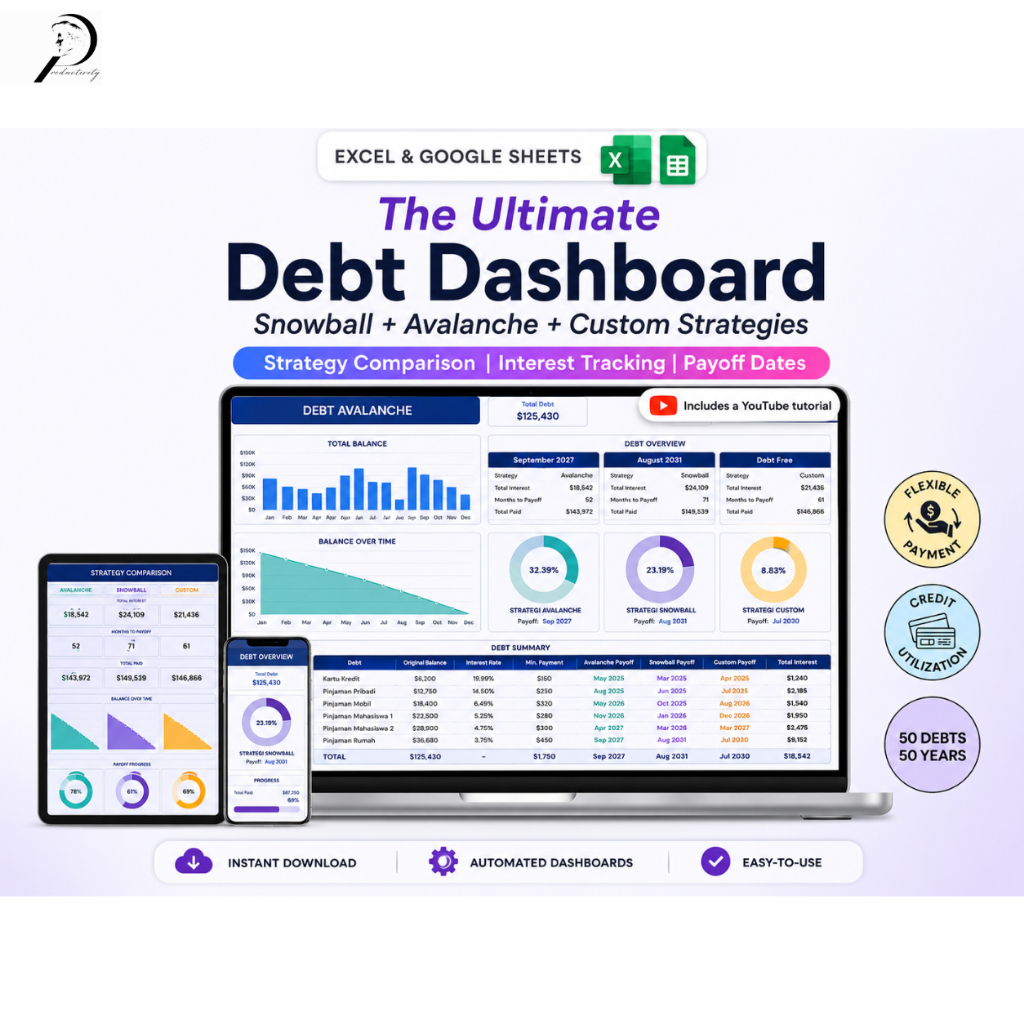 DASHBOARD PELUNASAN HUTANG LENGKAP