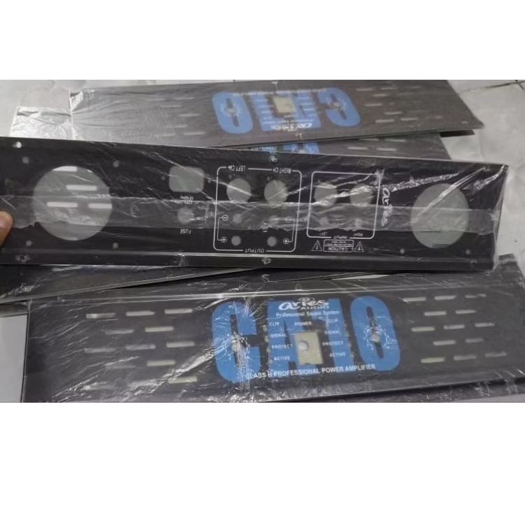 Panel Plat Power CA10 Amplifier - Desain Tahan Lama, Warna Hitam, Paket Lengkap