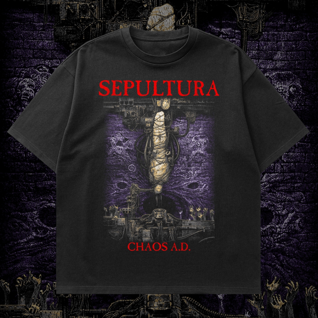 Kaos Band Bootleg Band Basic T-shirt Hydro 24s Sepultura | Manual Screen Printing