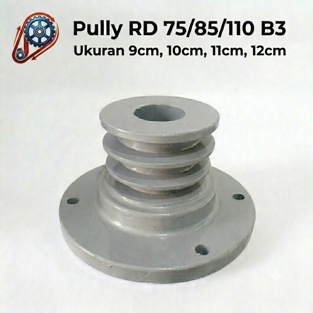 Pully mesin RD75/85/110, B3x9cm, B3x10cm, B3x11cm, B3x12cm