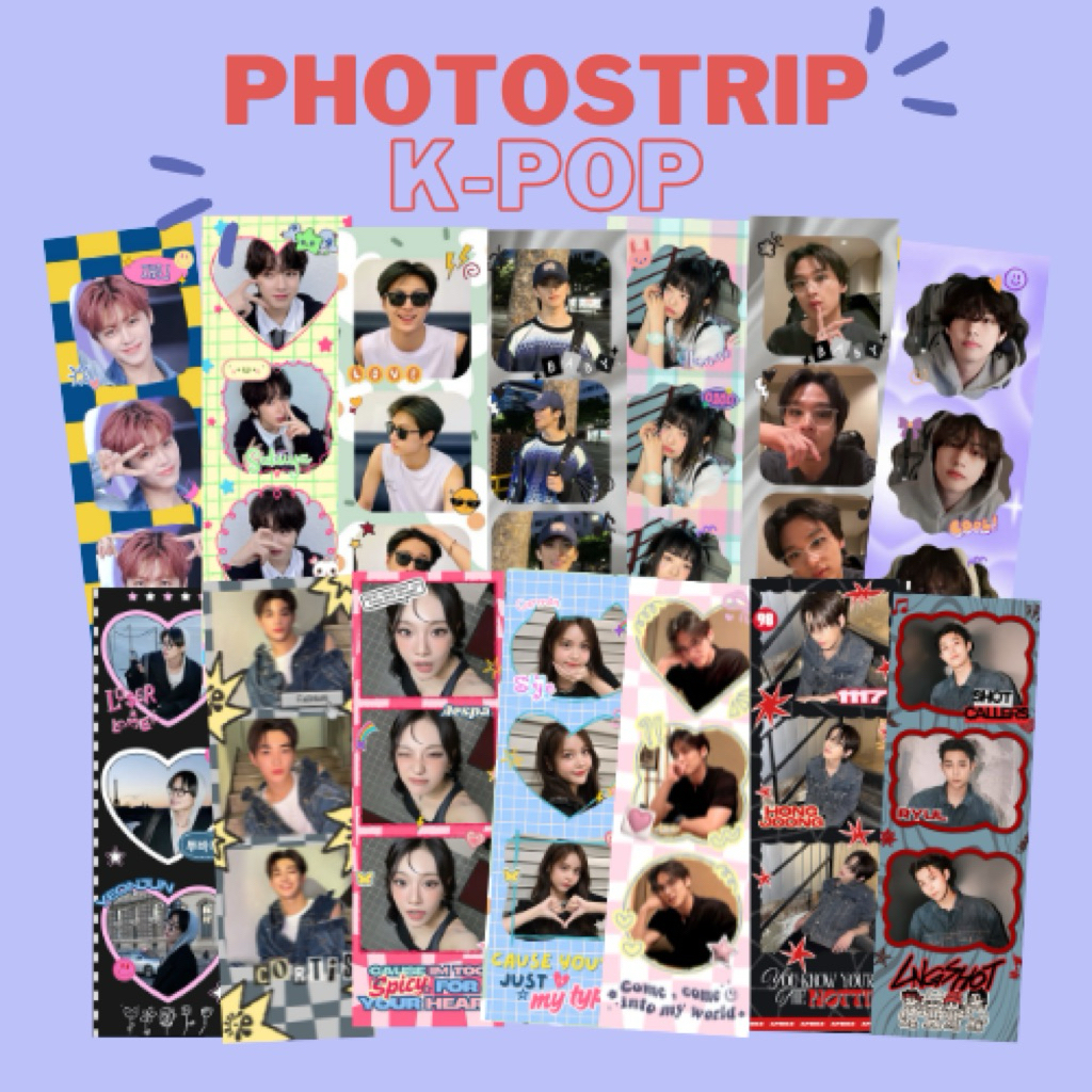 [BISA COD - ISI 50 PCS] PHOTOSTRIP BTS NCT DREAM 127 NEWJEANS ENHYPEN SEVENTEEN TXT AESPA ATEEZ CORT