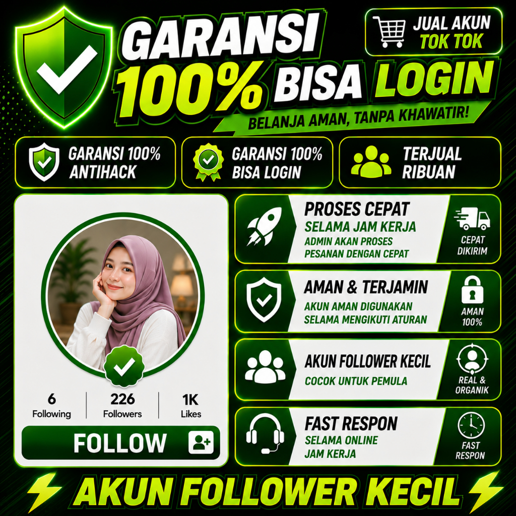 Jual Akun TikTok tt fresh murah