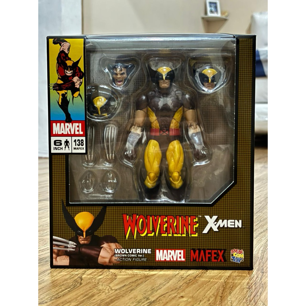 MAFEX WOLVERINE BROWN SUIT