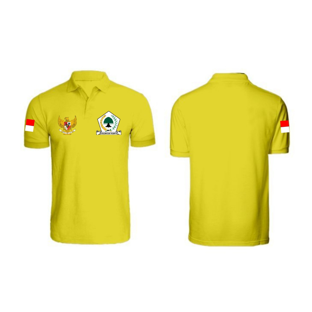 KAOS POLO PARTAI GOLKAR // KAOS PARTAI GOLKAR // KAOS DISTRO PARTAI GOLKAR ORIGINAL SIZE M-XXL