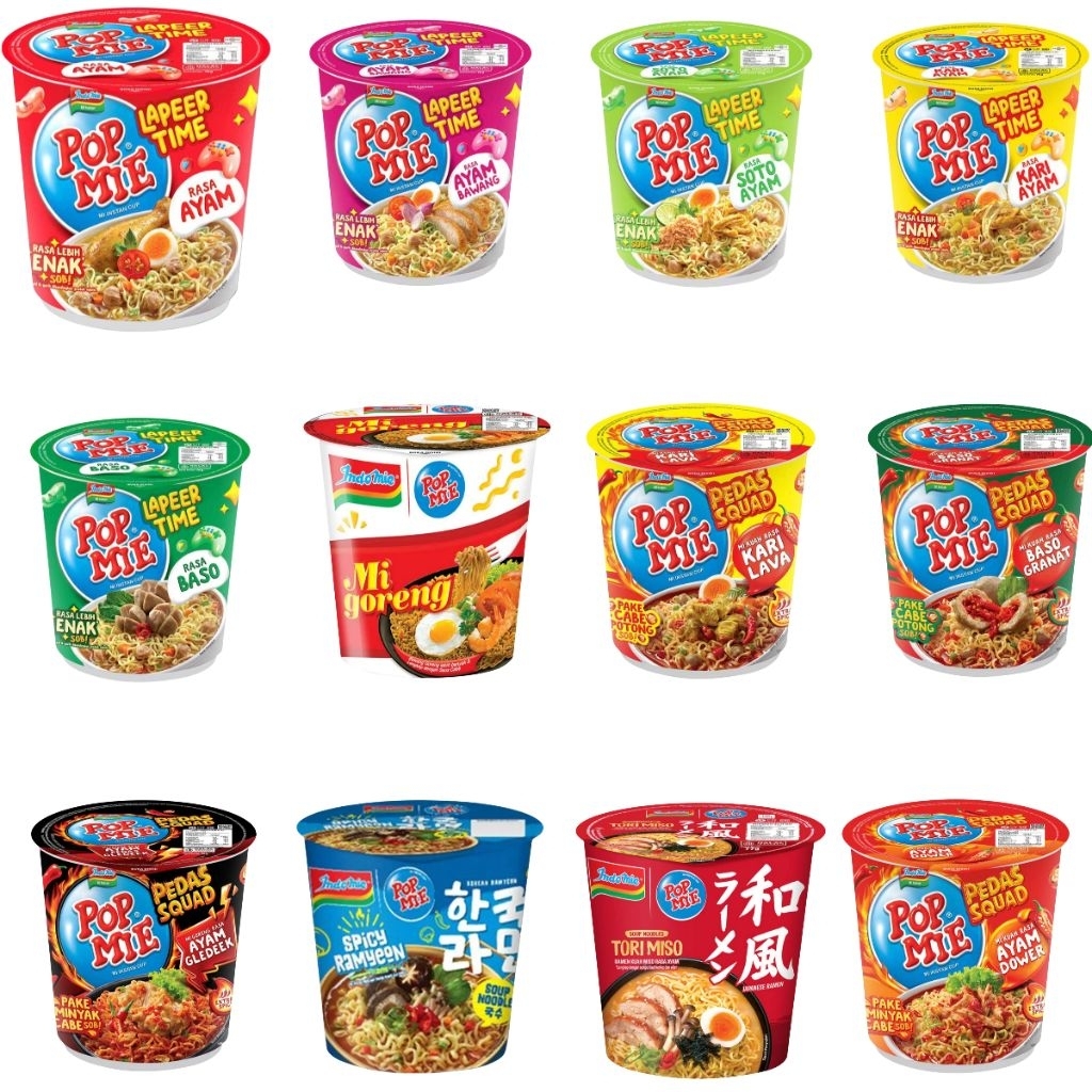 POP MIE Mie Instant Cup All Variant | Mie Instant Cup | Pop Mie Cup