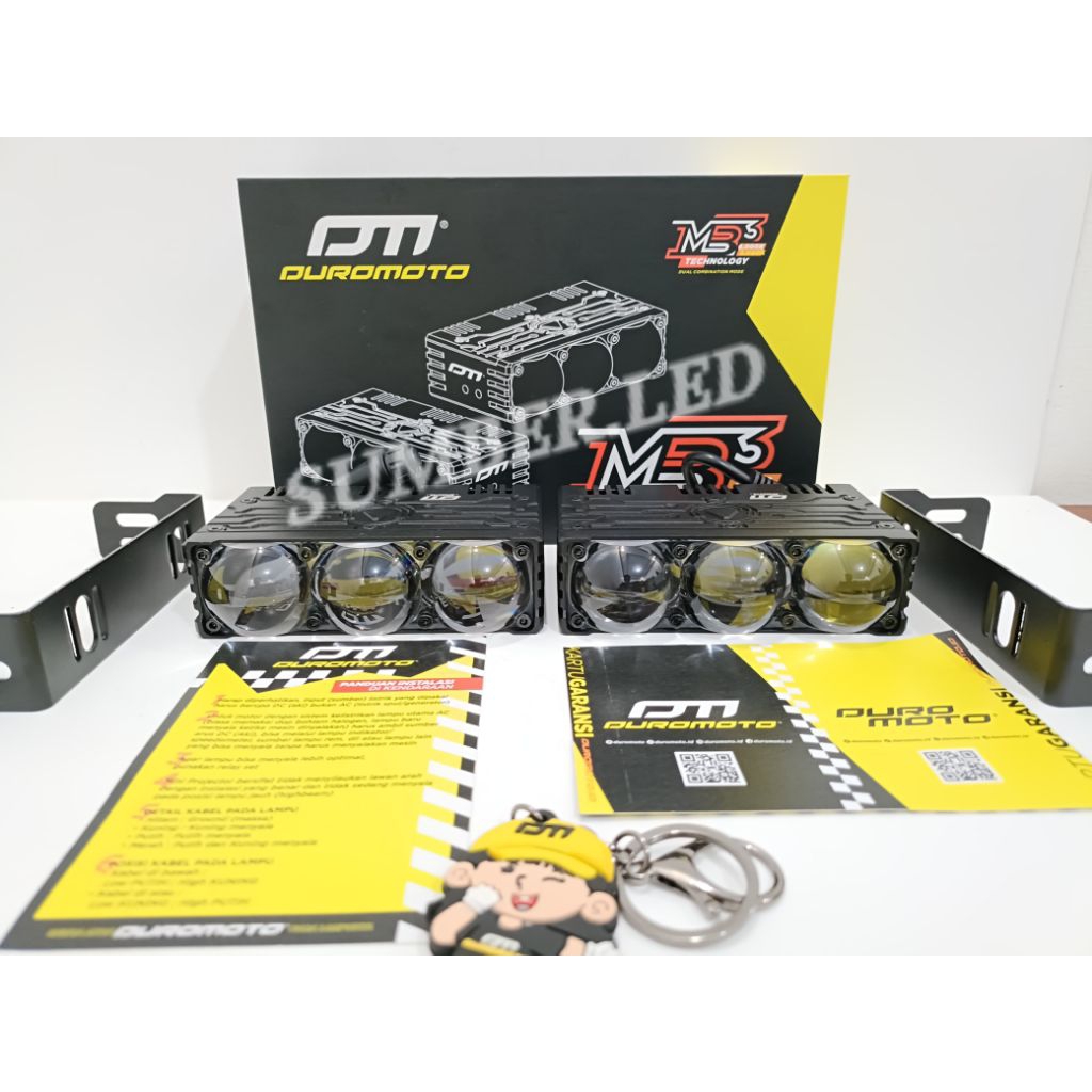 DUROMOTO MB3 MINI LASER 3 MATA CAHAYA BILED