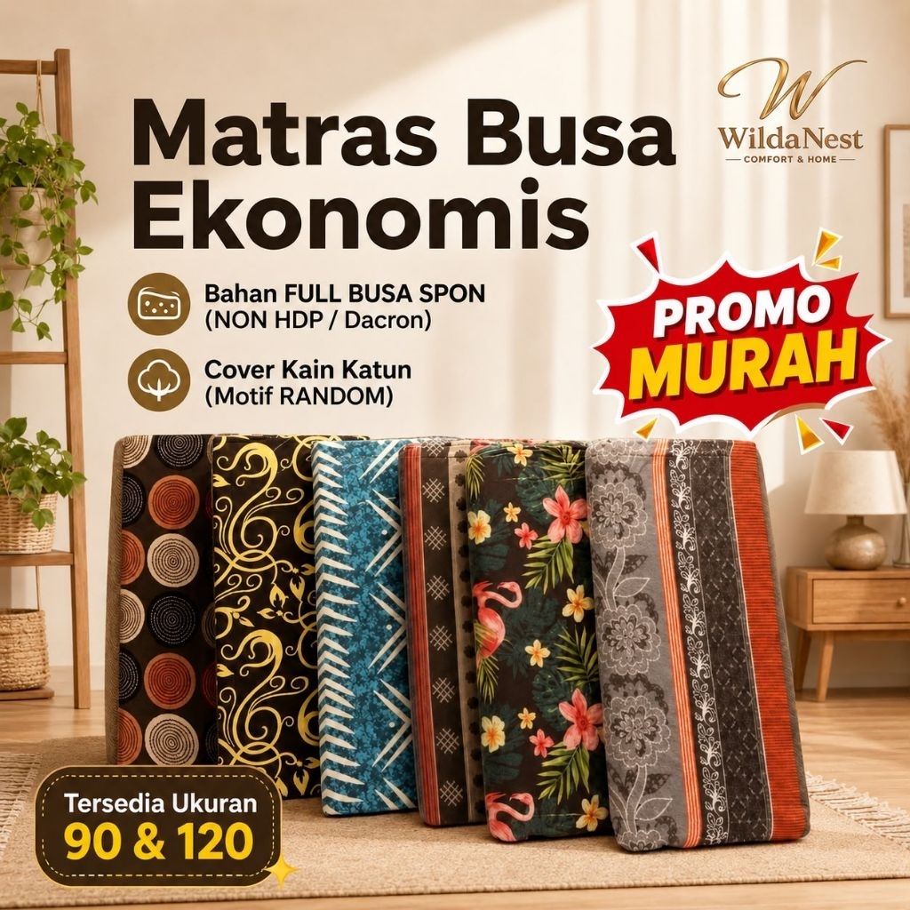 Matras Busa 4 cm Kasur Busa 90x170 Kasur Busa 120x170 Kasur Ekonomis Foam Mattress Kasur Murah Kasur
