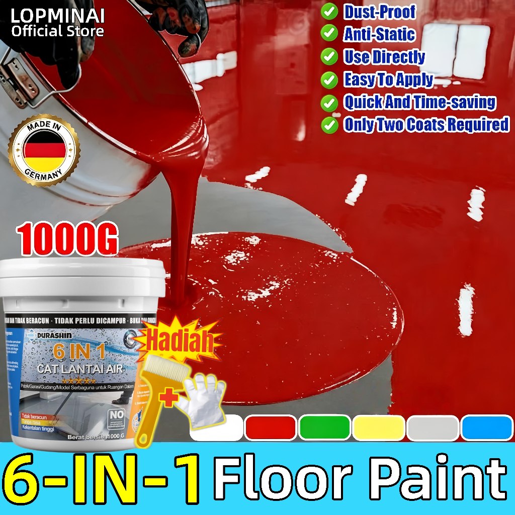 Cat lantai epoxy lantai semen mengkilat Cat lantai kolam ikan keramik kamar mandi motif batu lantai 