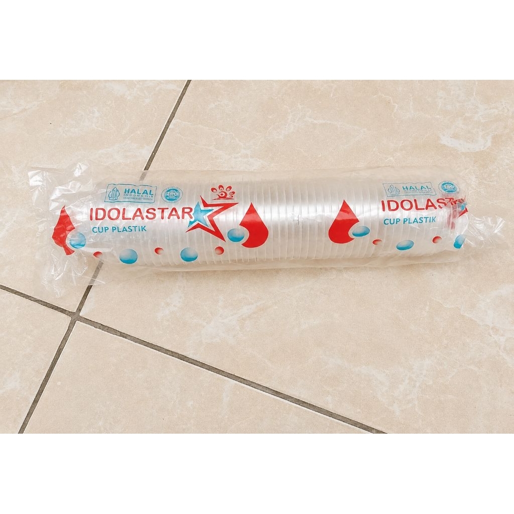 Cup Plastik Transparan IDOLASTAR 70 ml (Isi 50 PCS)