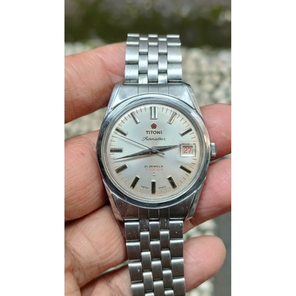 Jam tangan Titoni airmaster Titoflex Full Original Manual Vintage klasik