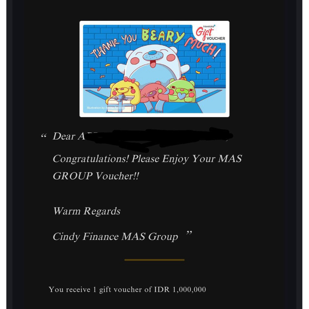 Voucher Traveloka 1Jt