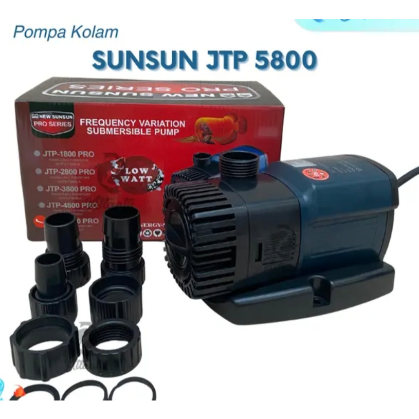 Sunsun JTP 5800 Low Watt Hemat Pompa Air  Celup Kolam Hidroponik - SUNSUN JTP 5800