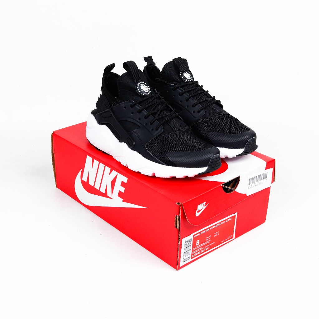 (FTBX) Sepatu Sneakers Nike Huarache Black White