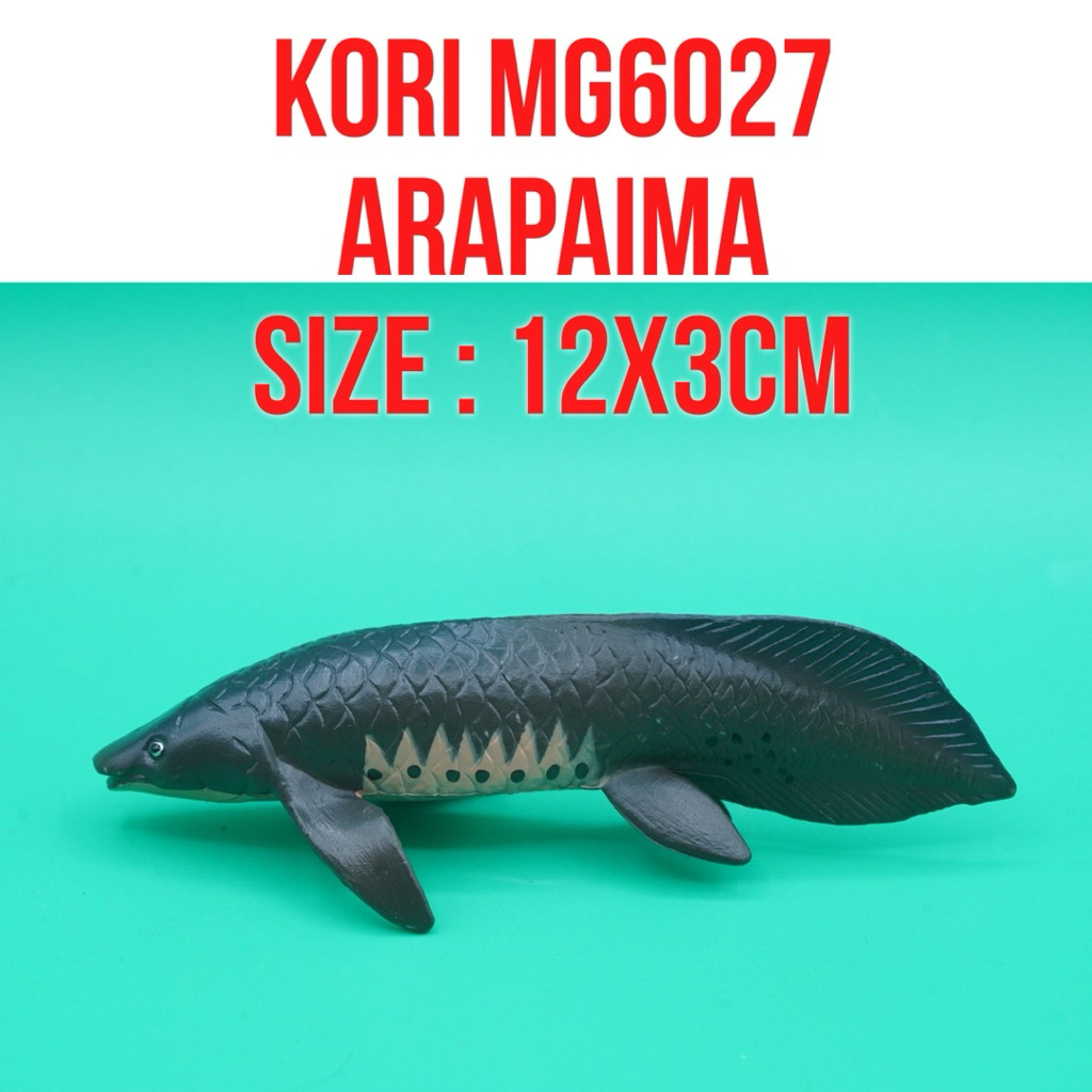KORI MG6027 Arapaima Fish Ikan Arapaima Gigas Amazon Pirarucu | Mainan Figure Binatang Miniature Hew