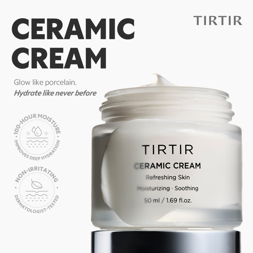 TIRTIR Ceramic Cream - Strongly Moisturizing Face Cream - 50ml