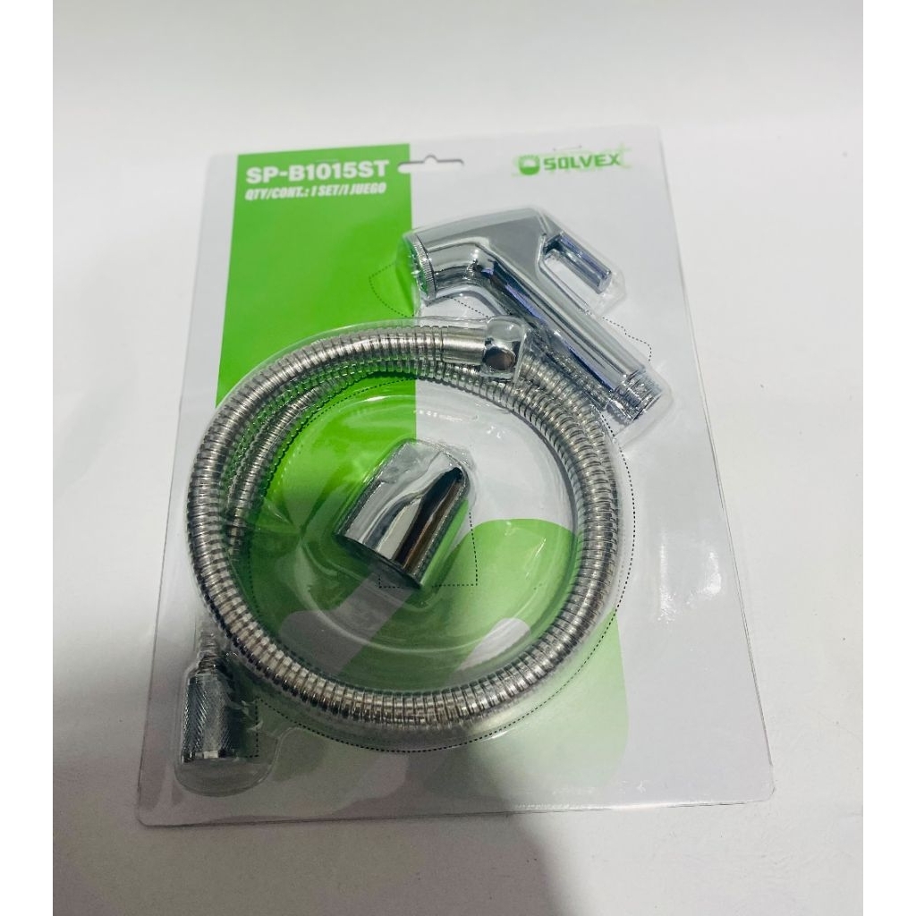 Jet Shower set Toilet Washer Bidet Kloset Wc Rumah Chrome Solvex B1015ST