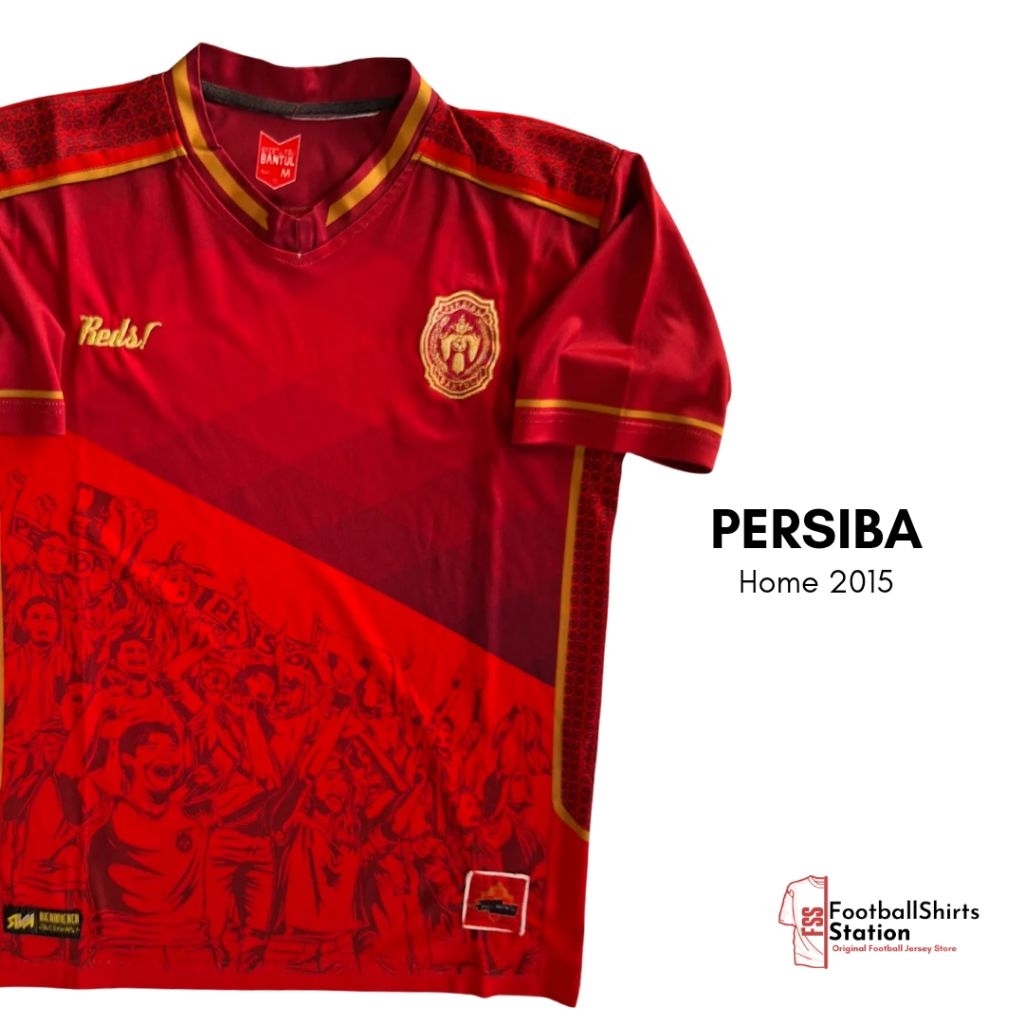 Jersey Persiba Bantul Home 2015 Size M Original Reds