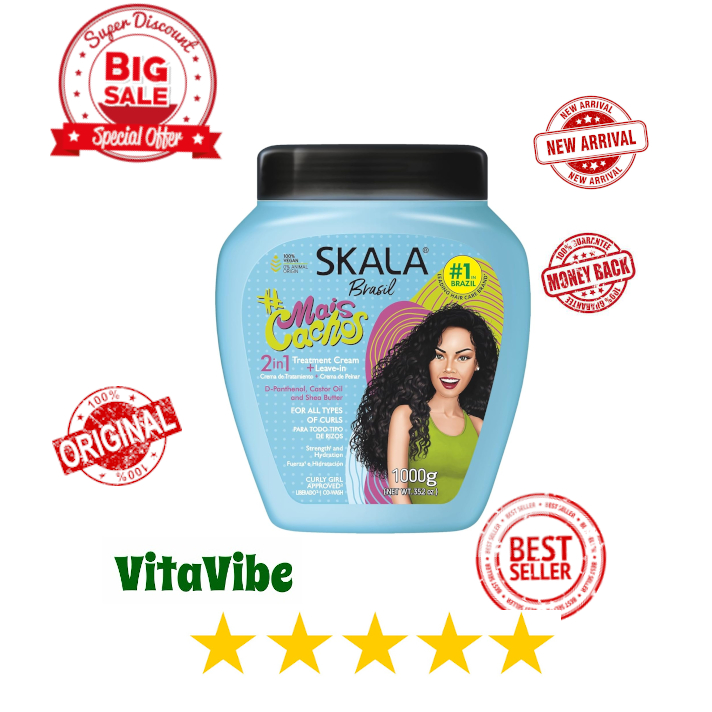 SKALA USA | BRAZIL | Mais Cachos | Hair Type 3ABC | Eliminate Anti Frizz | For Curly Hair | 2 in 1 C