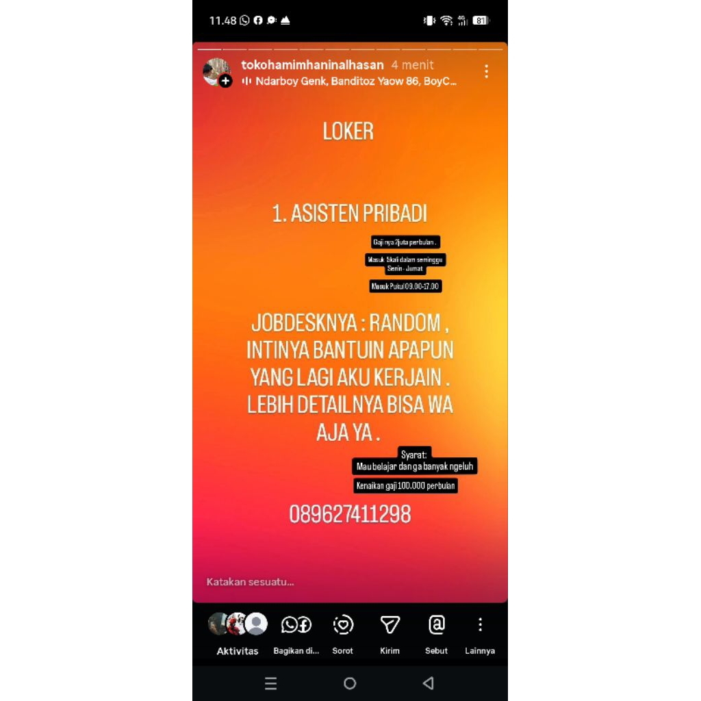 LOWONGAN KERJA
