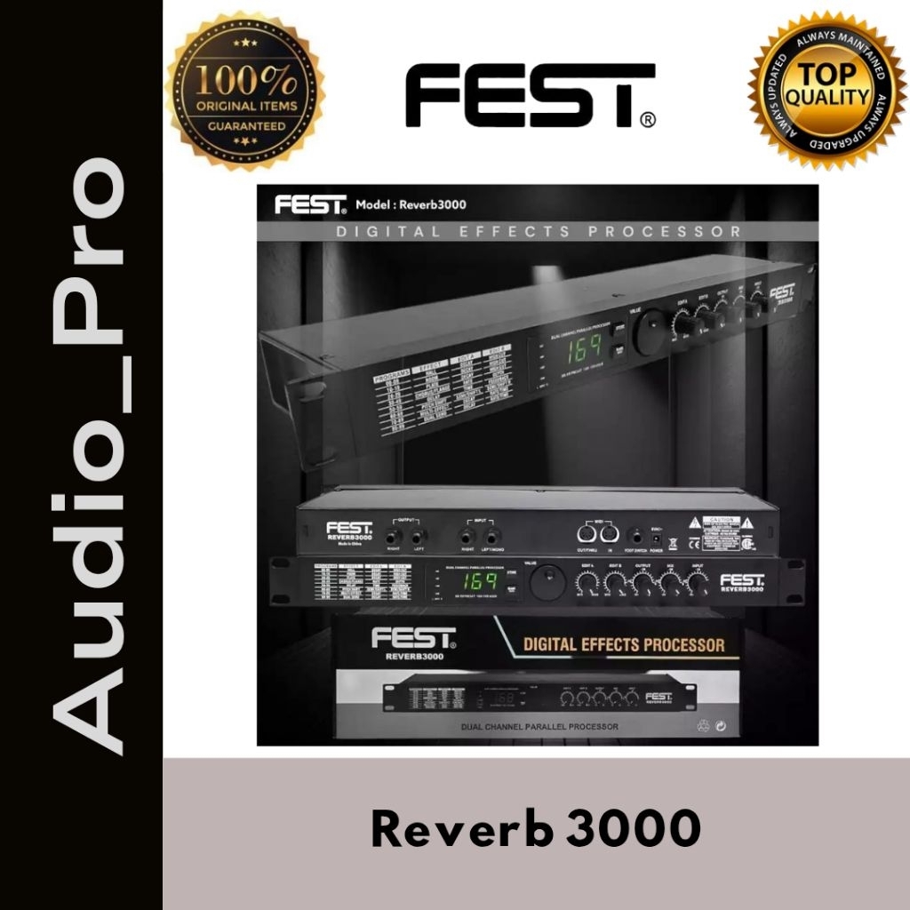 Effect Vocal Fest Reverb 3000 Reverb3000 Reverb-3000 Efek Vokal Fest Original