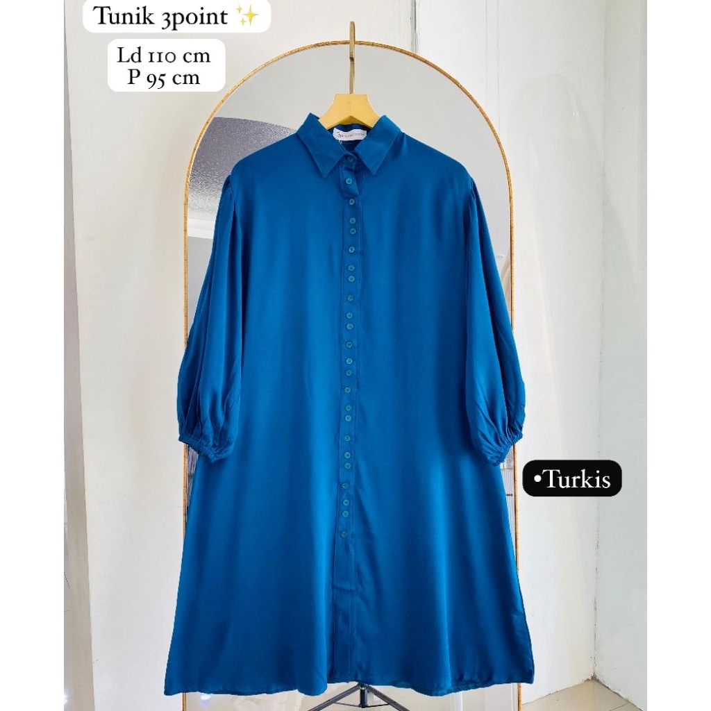 LONG TUNIK RAYON BY 3 POINT 3POINT