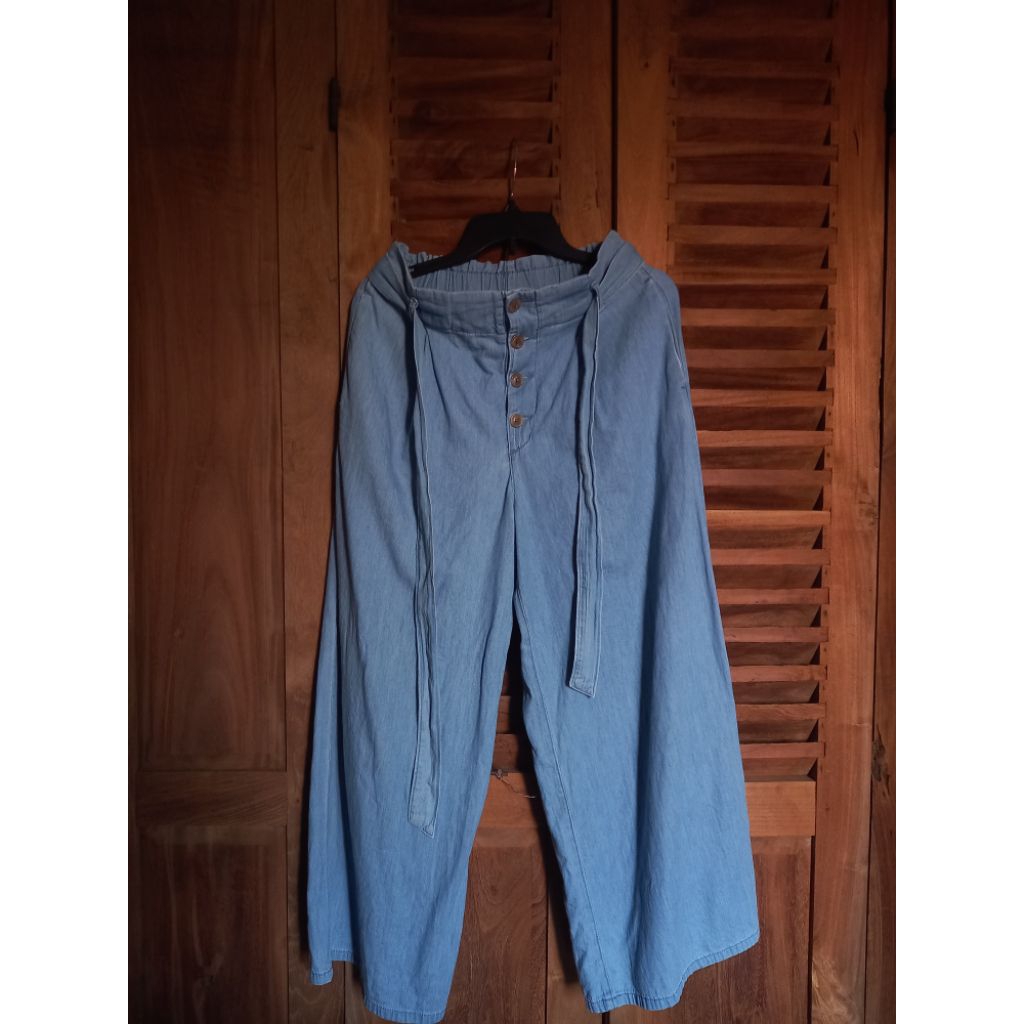 Kulot GU Uniqlo Blue Denim