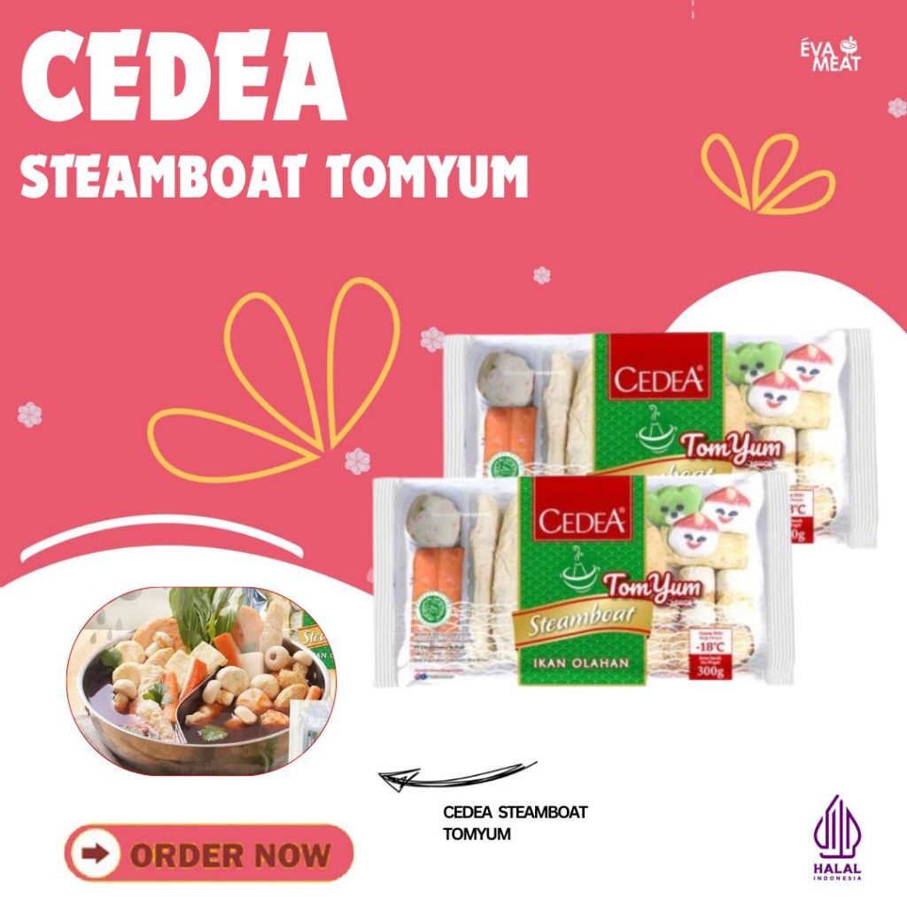 CEDEA steamboat tomyum / cedea fish cake / tomyum / steamboat instan
