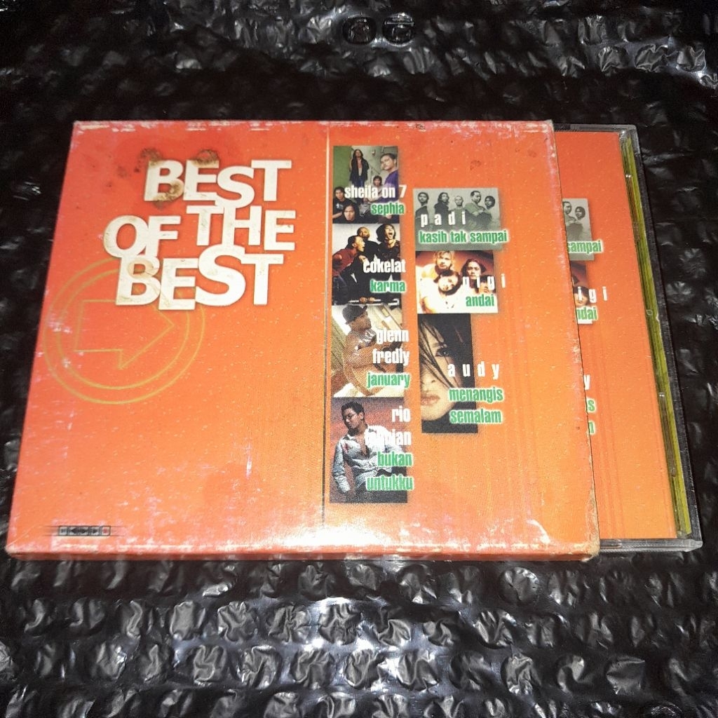 cd best of the best (sheila on 7,padi,kla project,gigi,cokelat,rif,audy)