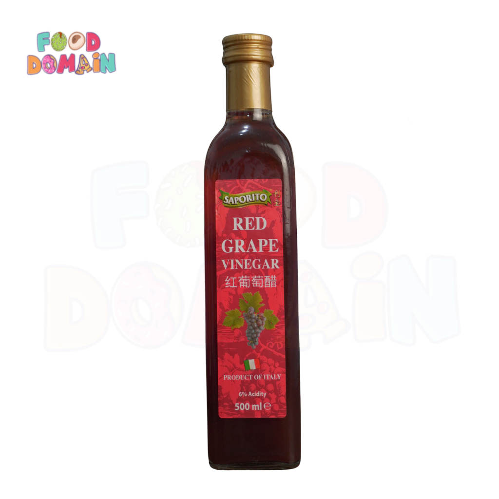 Saporito Red Grape Vinegar 500ml - Cuka Anggur Merah