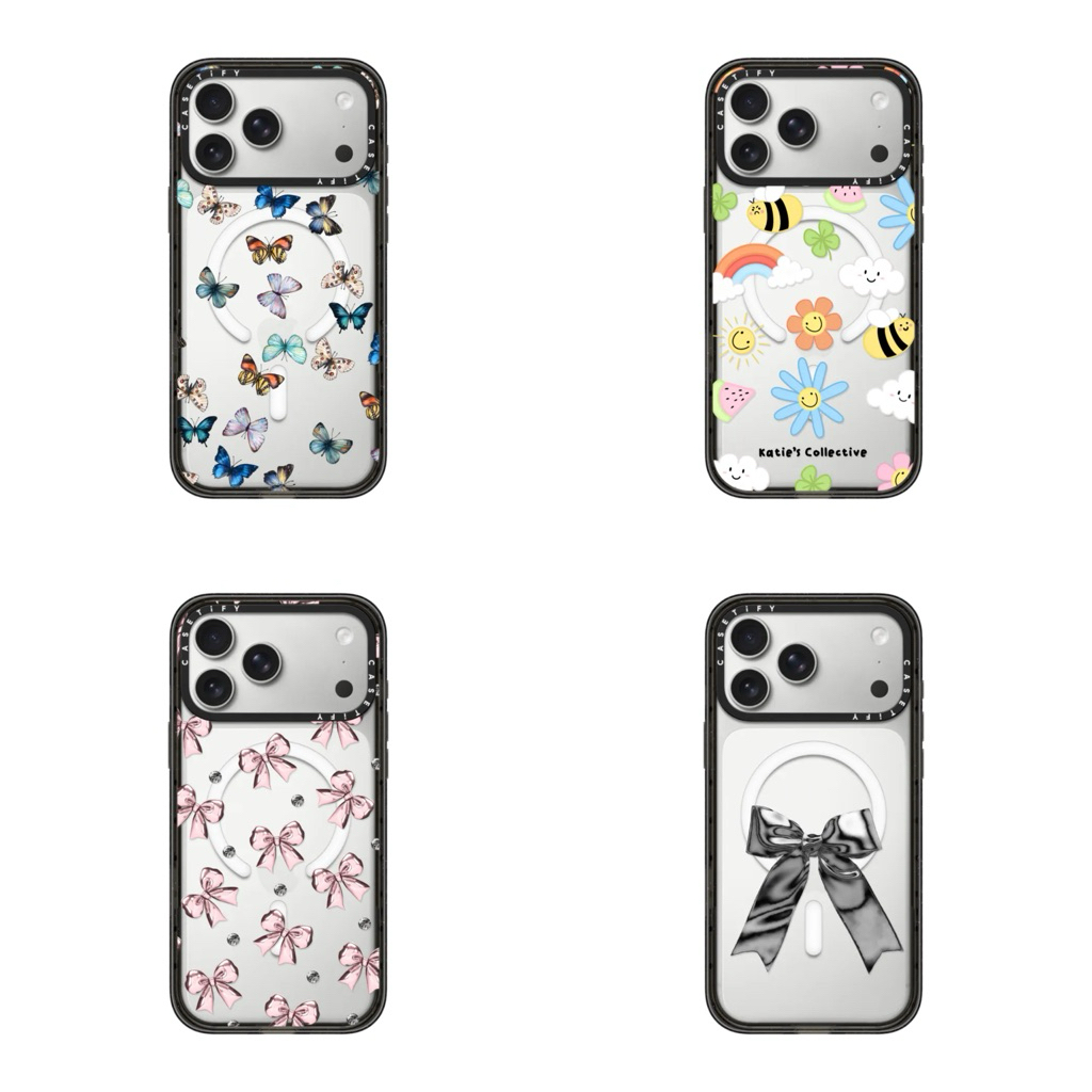 READY Casetify Happy Garden Vibes Drop Proof CASETIFY with Pattern MagSafe LUCU Phone Case for IPhon