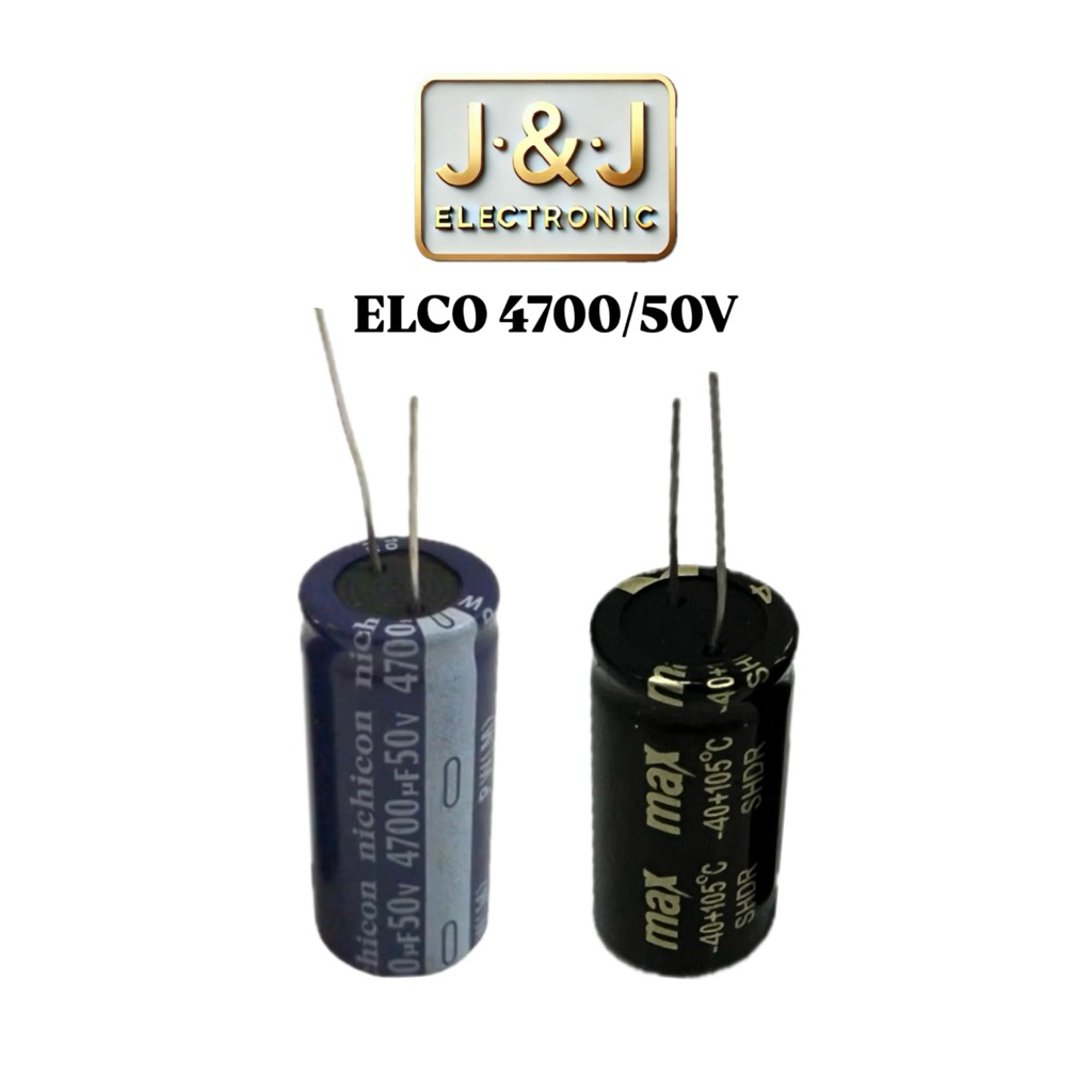ELCO 4700UF 50V NICHICON & MAX