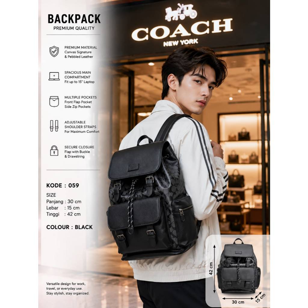 VVIP PLATINUM BACKPACK PRIA COC + ADA NO SERI  COC 059