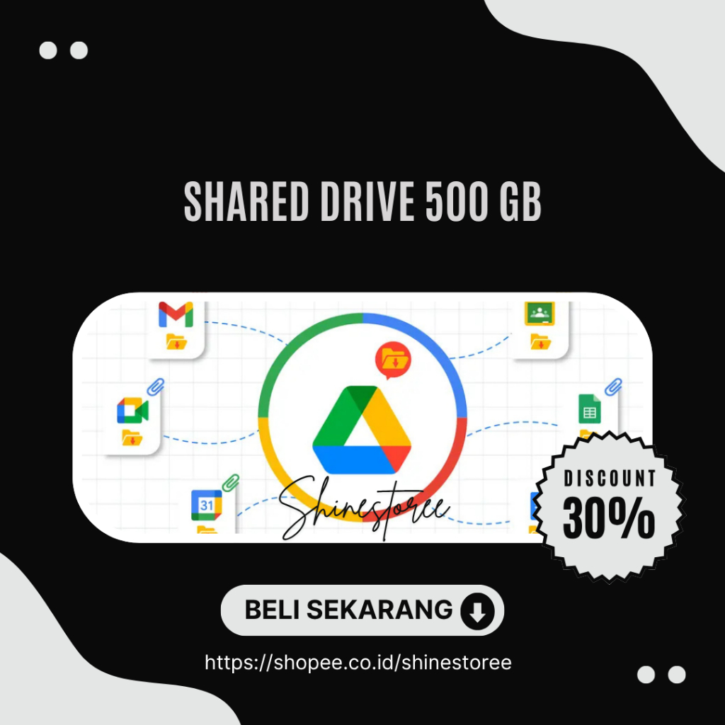 Shared Drive / DriveBersama penambah penyimpanan Resmi Go 500GB (private)